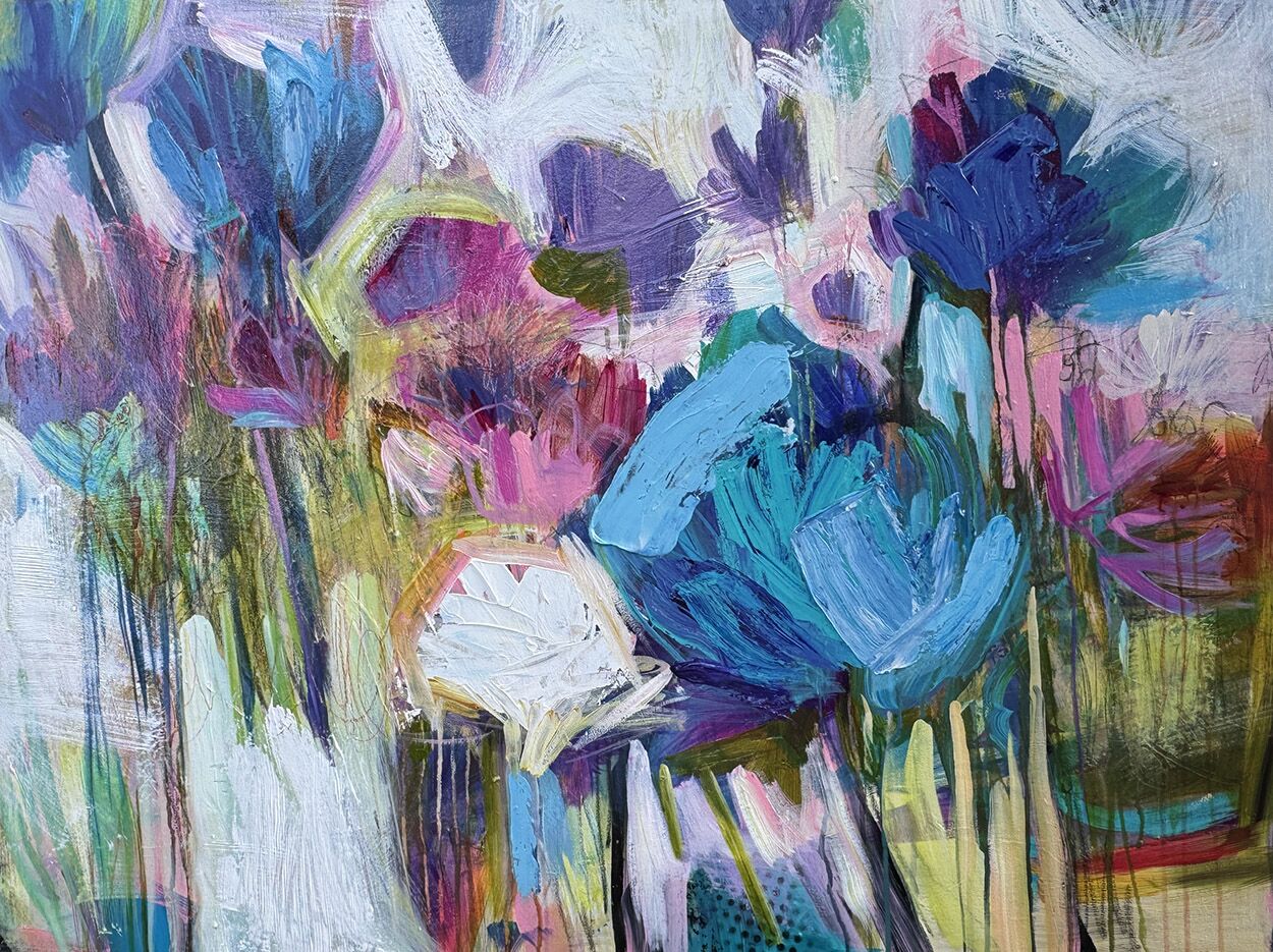 Allium - 30 by 40 Original Artwork
