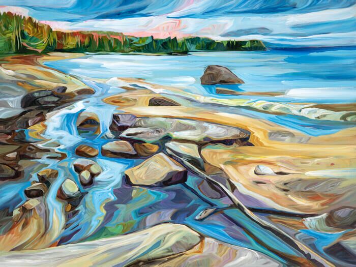 Inlet Stream - 36x48 - Original Artwork