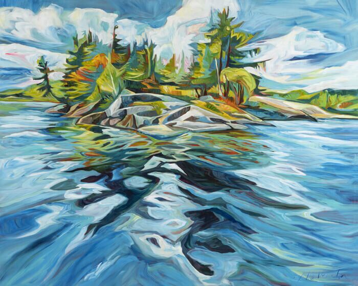 Approaching The Point- 48x60 - Original Artwork