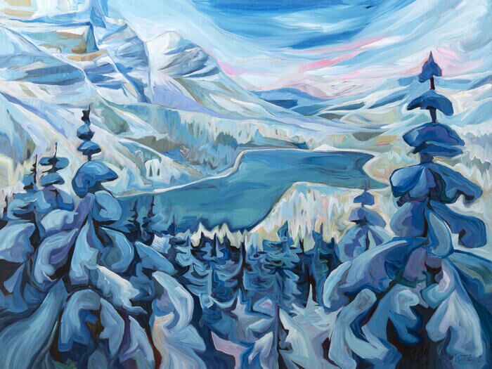 Blue Snow - 36x48 - Original Artwork