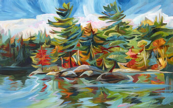 Fall's First Colour - 30x48 - Original Artwork
