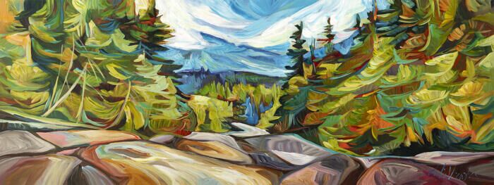 Epic Road Trip - 24x72 - Original Artwork